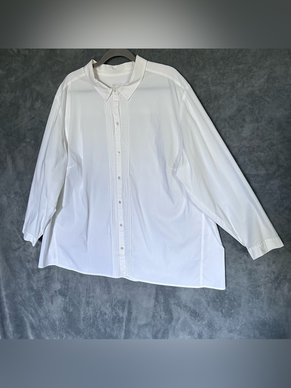 J. Jill White Women's Button-Down Blouse white shirt collection for 4X